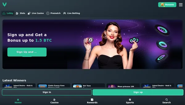 Vave sportsbook interface